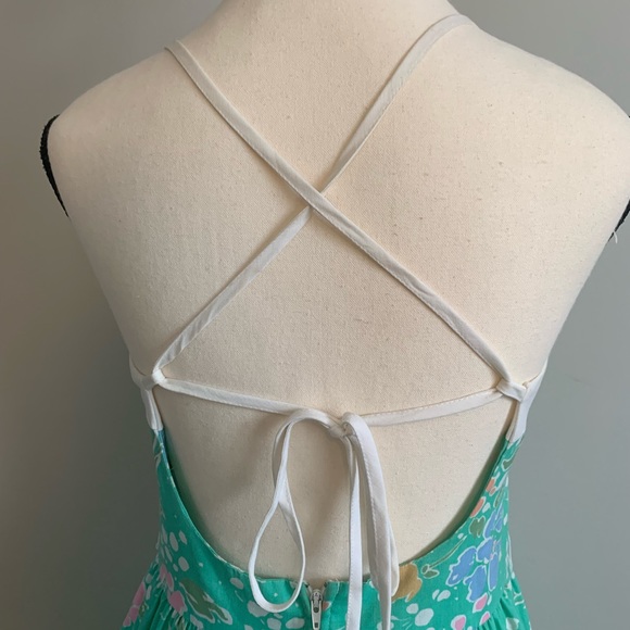 CALIFORNIA POPPY by LANZ  Vintage 1960’s Tie Strap  Floral Dress. - Picture 5 of 10